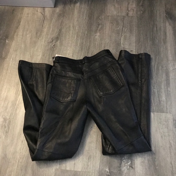 NWT Lined Leather Pants - Picture 5 of 7